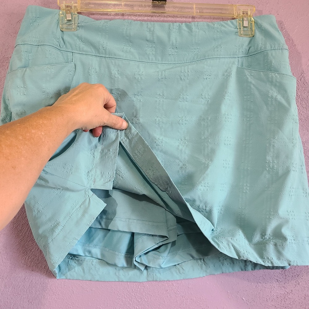 Lady Hagen Aqua Tummy Control Active Skort Womens XL Aqua Athletic Skirt - Picture 6 of 9